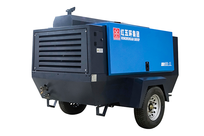 Portable screw air compressor